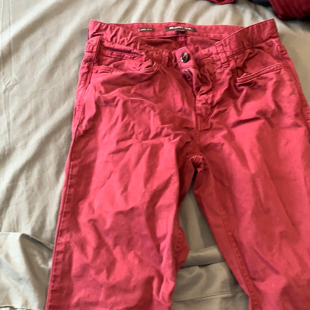 Red jeans
